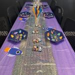 54'X108' Glossy Waterproof Printed Tablecloth Rectangle