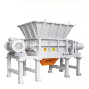 China JWELL Low Noise 2000kg/h Tyre Recycling Two Shaft Plastic Film Shredder factory