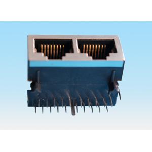 China 1000 Basetabdown RJ45 Jack Connector 2 Female Socket Port For LAN Ethernet Network factory