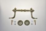 Lift Weight 120kg Casket Handles , Coffin Hardware 6mm Steel Wire Reinforced