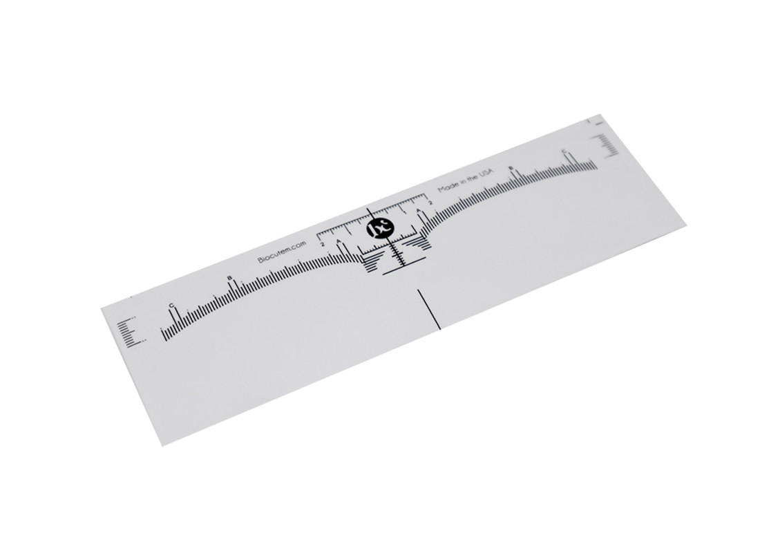 16.9 *5.6cm Eyebrow Tool Ruler White Simple And Practical Brow Lamination Supplies Kit