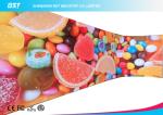 Multi Color Curved LED Screen Curtain Wall Large Wide View Angle 160°