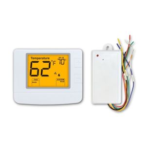 China 2*AAA Battery Powered Wireless RF WIFI PTAC Thermostat for Conventional Or Heat Pump Temperature Control factory