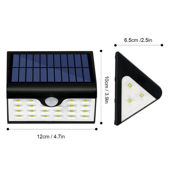 Three Side Shine 28 LED USB Solar Light Aluminum LED Housing For Patios , Decks