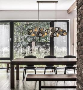 China G9 LED Modern Designer Ceiling Lights Pendant Lamps Black Silver Rustproof factory