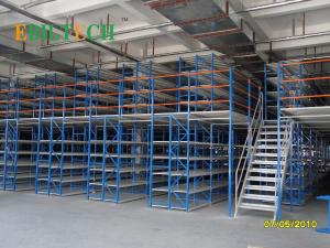 China Durable Mezzanine Heavy Duty Shelving With Steel Floor Stair 300kg - 2000kgs Capacity factory