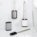 Stainless Steel Compact Bathroom TPR Toilet Brush Holder SET Hot Europe Style