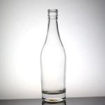 Clear Apple Shaped Juice Bottle 500ml High Flint Glass Bottle with Plastic Cap