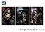 PET / PP 3D Lenticular Pictures , 3D Printing Service Atrocious Ghost Skull Wall