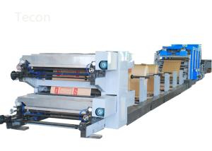 China 4 Color Printing Auto Cement Paper Bag Manufacturing Machine / Paper Bags Making Line factory