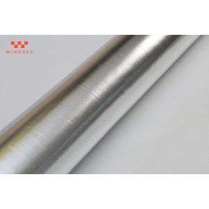 China Hose Silver Heat Resistant Fabric Aluminum Foil Fiberglass Composite Fabric on sale