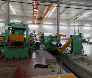 China High Speed Metal Cut To Length Machine Rotary Shear Flying Cut To Length Line 0.3-3 X 1600 factory