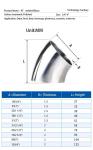 Sanitary Welding Connection Forged SS304 316L 45 Degree Elbow for Oil Water Gas