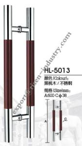 China Stainless steel door handle HL5013, dia38 X 600 factory