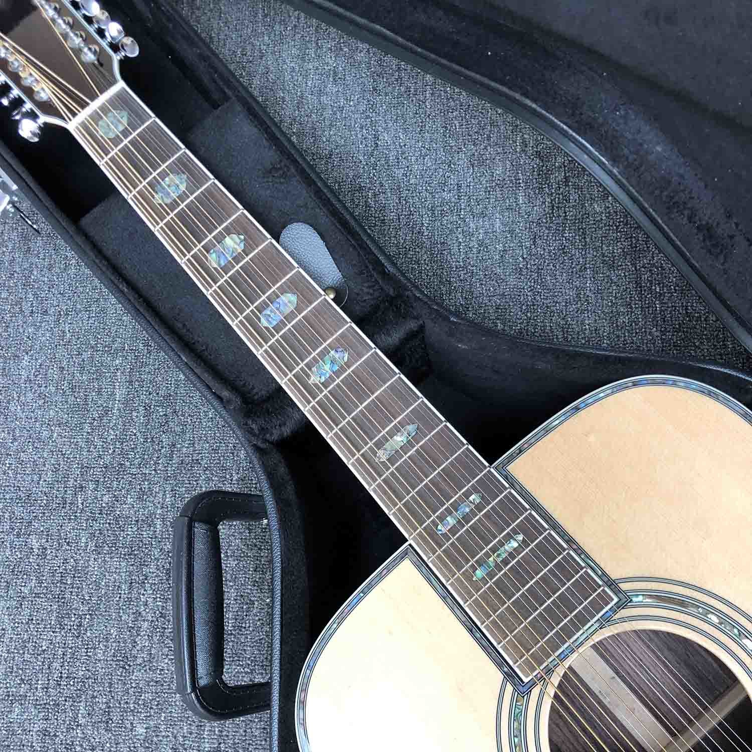 Custom Solid Spruce Top 12 Strings Acoustic Guitar 41 Inch Dreadnought Guitar