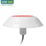 25W IP68 Waterproof Switch Vinyl Pool Lights Control Round 1200LM