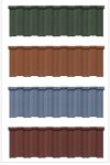 Modern Classic Tile Bevel Edge Tile Colorful Stone Coated 0.40mm Aluzinc Roofing
