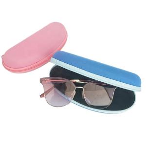 China Portable Knitted Fabric Zip Around Glasses Case 162mm Length UV Proof factory