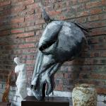 ISO9001 Certification Abstract Outdoor Metal Sculpture 500cm For Decoration