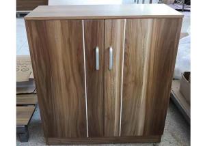 China MDF Chipboard Material Shoe Rack Cabinet , Wooden Shoe Shelf 15mm Desktop Thickness factory