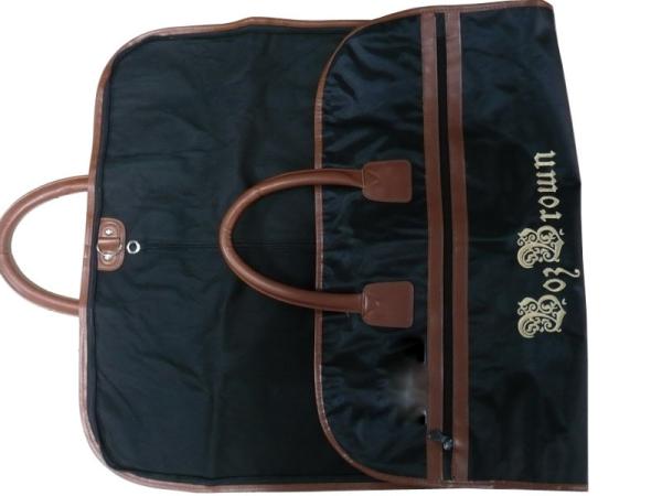 Borbrown 75g Unwoven Fabric Dress Bags, Mens Suit Garment Bag With Embroidery