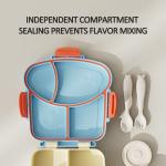 Leak-proof Bento Box For Kids Reusable And Dishwasher Safe Food Storage