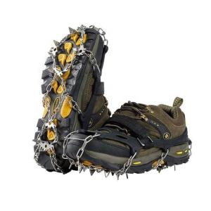 China Traction Cleats Anti Slip 19 Teeth Steel Grip Safety Stainless Steel Ice Spikes For Shoes factory