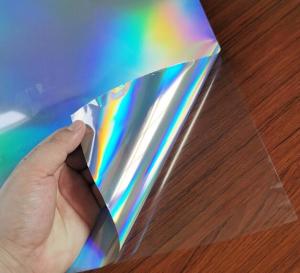 China Laser Colorful Car Film, Pvc Self-adhesive Laser Lettering Car Stickers, Aluminum-plated Instant Stickers factory