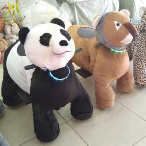 China Hansel amusement walking machine battery operated kids plush animals scooter factory