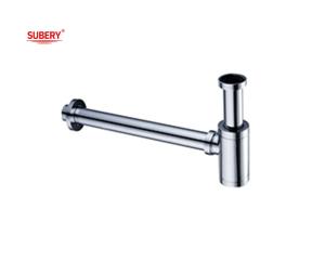 China Lavatory Siphon Bathroom Wash Basin Drainage Chrome OEM factory