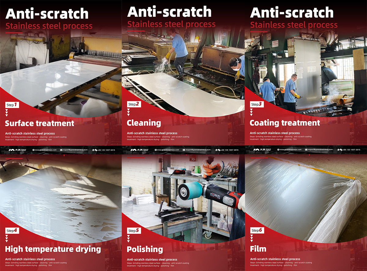 SUS 304 316 10mm Stainless Steel Scratch Resistant Texture Sheets