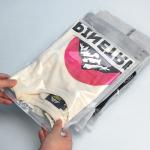 Eco Friendly Printing Plastic Zip Lock Packaging Bags for Clothes 0.08mm Custom