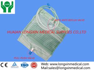 China disposable adult urine drainage bag pull-push valve 2000ml factory