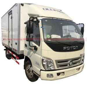 103HP Petol Gasoline Engine Foton Refrigerator Truck For Medicine Transport