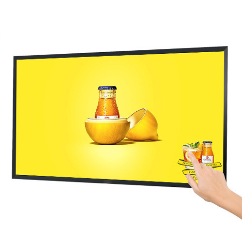 Anti-glare Glass Full Acreen Touch Digital Drive-thru Menu Boards High Brightness Customizable Interactive Board