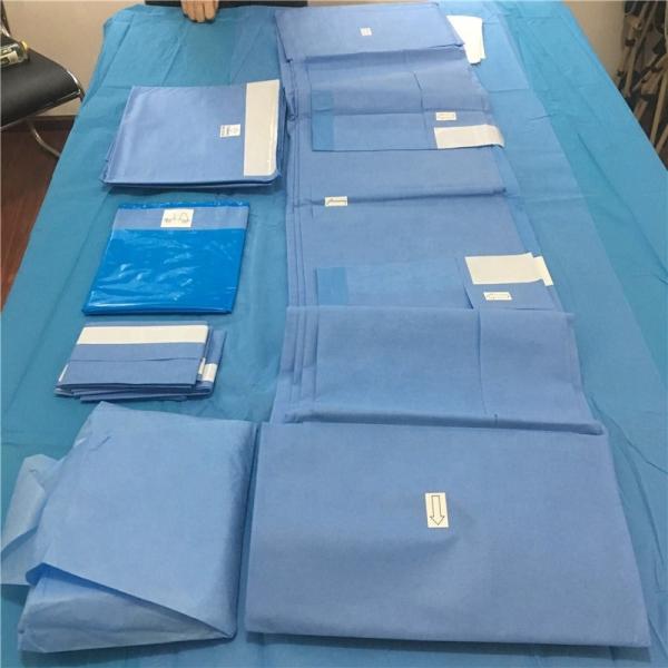 ISO13485 Surgical Drape Pack Blue Patient Drape Dental Disposable