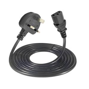 China UK 3 Pin Power Cord Plug Cable 1M 1.2M 1.5M 1.8M 3M UK Power Cord C13 Power Cords 3ft 4ft 5ft 6ft 10ft Home Appliance on sale