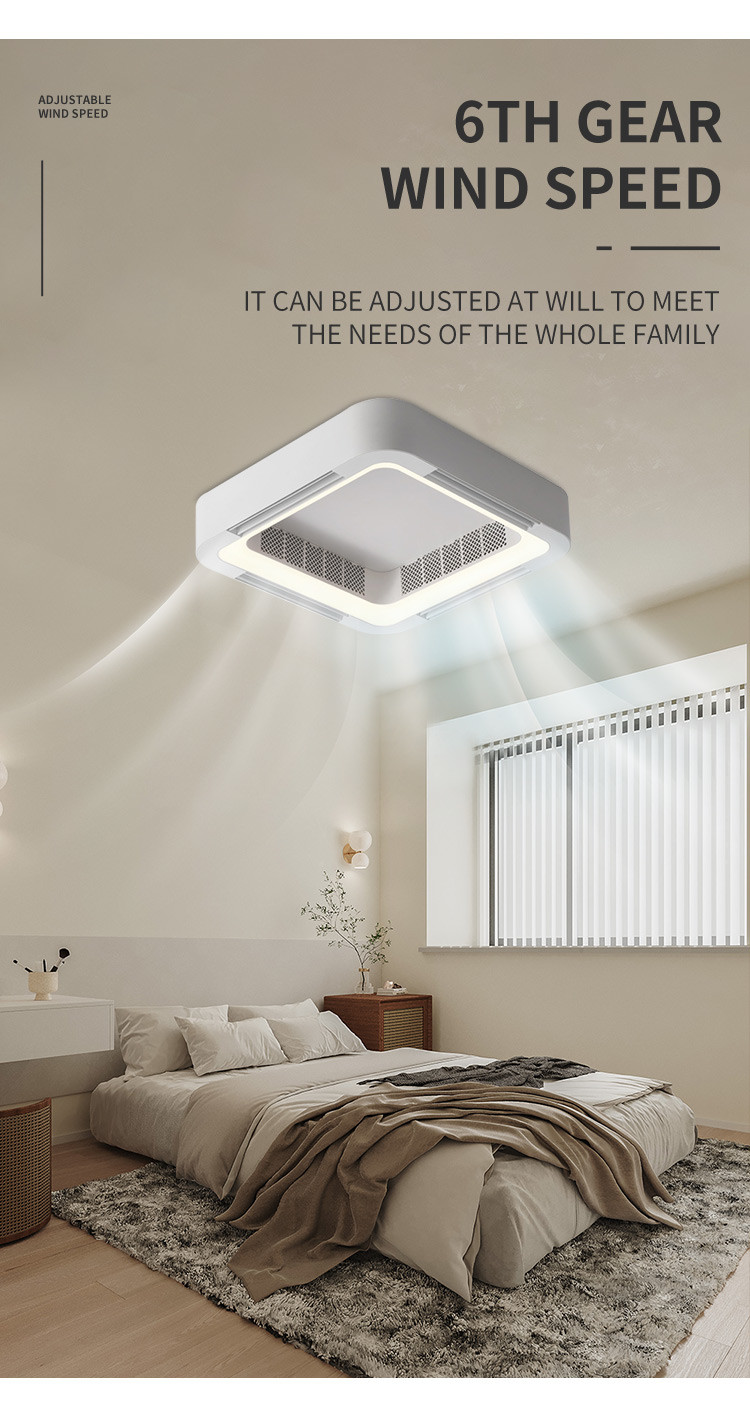 Bedroom Living Room No Leaf Ceiling Fan Lamp Invisible Air Conditioner Electric Ceiling Fan Lamp