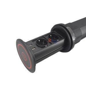 CE approval EU power motorized pop up electrical socket for kitchen