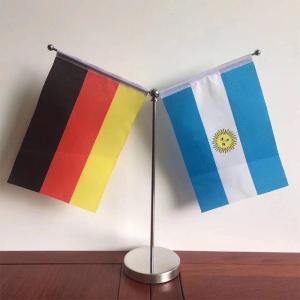 China All Country National Flag Stand For Table 20*30cm 100% Polyester factory
