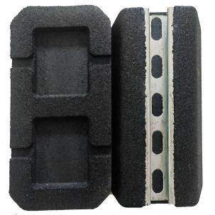 Non Slip Custom Rubber Products Black Pole Rubber Base 18x18 X1.8 Inches For Soccer Training
