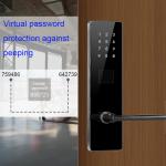Black Color Bluetooth TTlock Password Electronic Smart Door Locks for Apartment