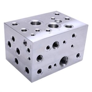 China CNC Machining Excavator Hydraulic Pressure Reducing Valve Block Hydraulic Control Valve factory