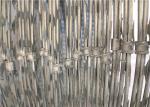 Military And Police Mobile Security Barrier , Razor Wire Barriers Of Stainless