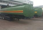 49m3 Stainless Steel Fuel Tanker Semi Trailer 3 Axles For Diesel ,Oil , Gasoline