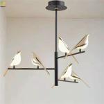 Metals Art Baking Paint Gold LED Modern Pendant Light For Home / Hotel