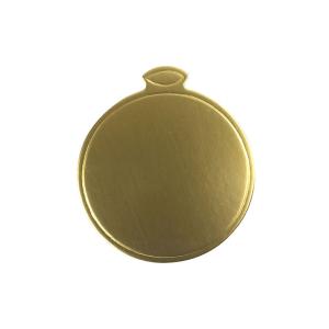 China Round Dessert Display Tray Mini Gold Paper Cake Plates factory