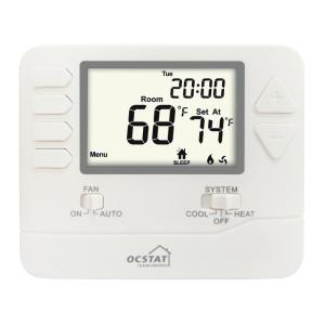 China Riseem Battery Power 24V AIr conditioning Room Thermostat , Digital Programmable Thermostat For Home factory