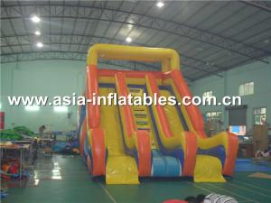 China Durable Inflatable Double Lane Water Slide For Aquatic Park Games factory