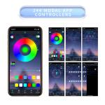 APP Control Music Rhythm RGB Flexible Strips LED Cars Underbody System